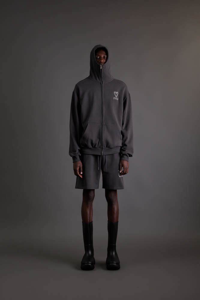3VOJ Zip Up Hoodie Long