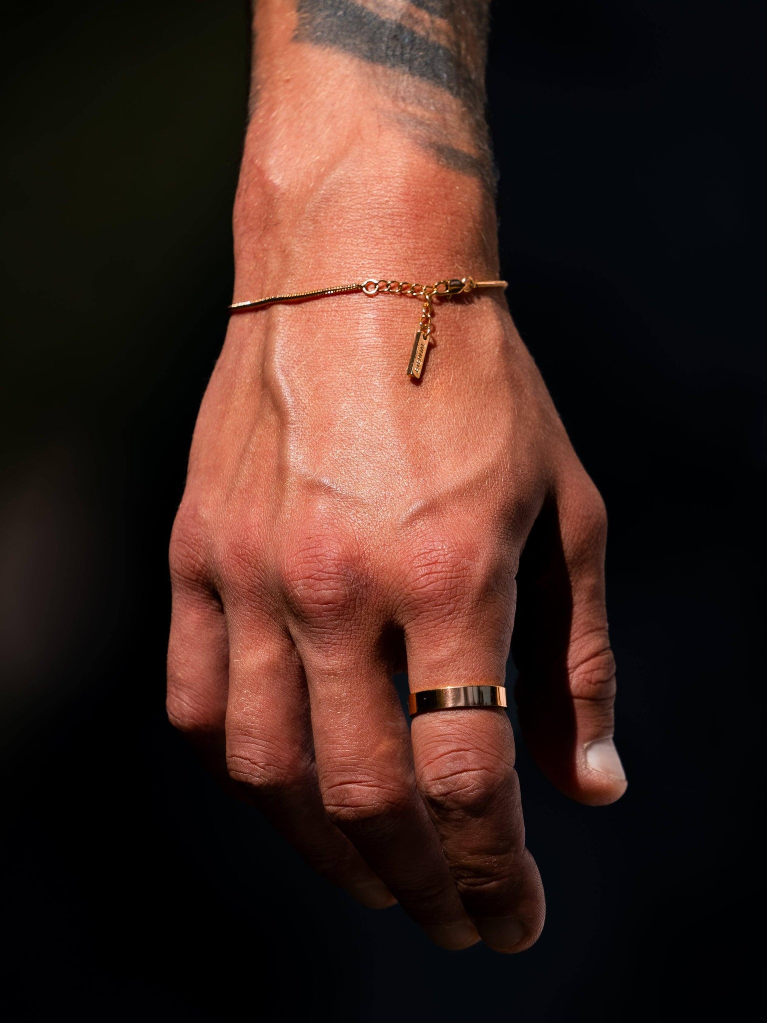 SNAKE KETTENARMBAND GOLD