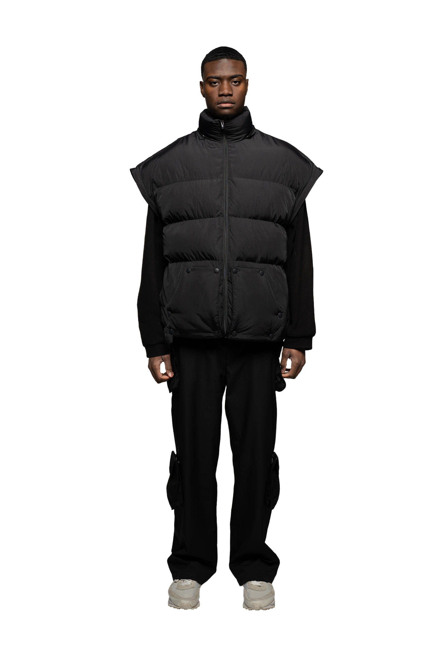 Functional  Puffer Vest/Jacket - Black