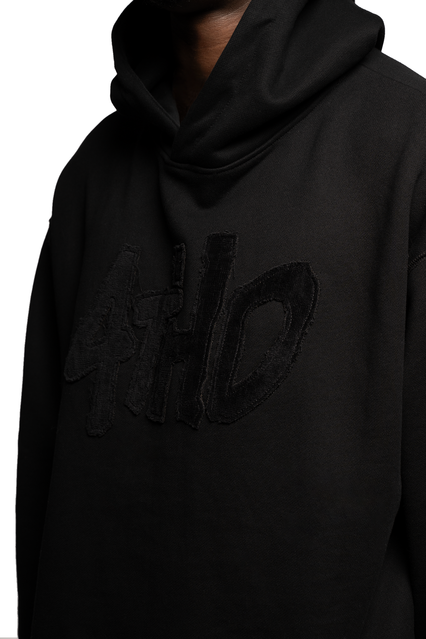 Hoodie Terry Clo. Logo - Black