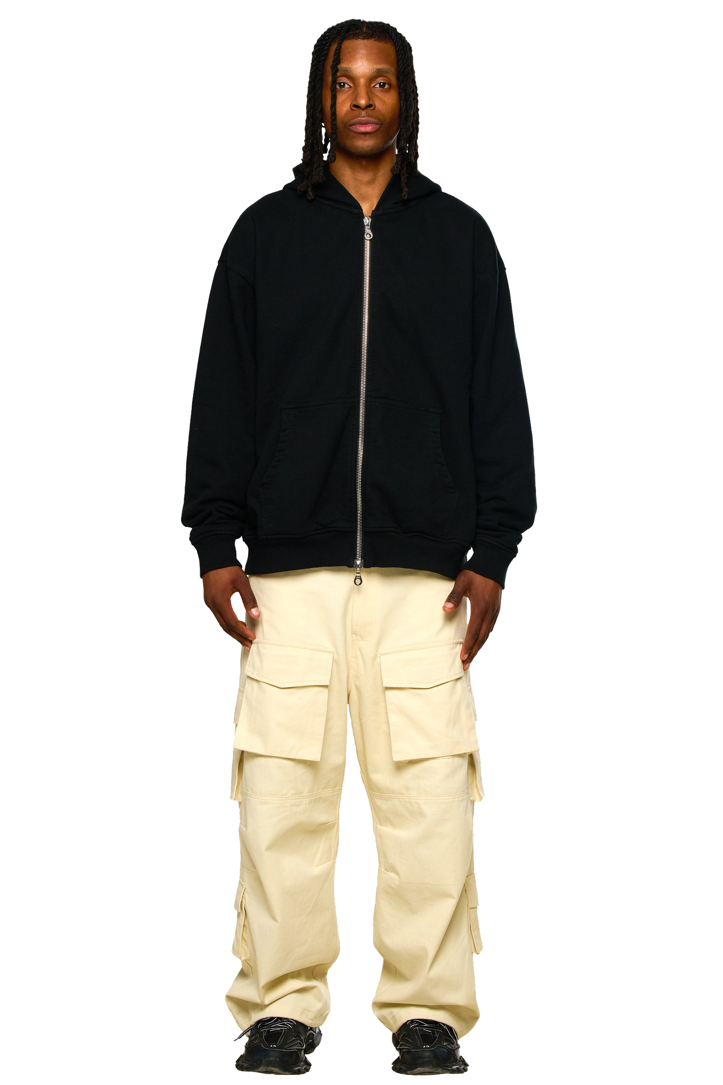 Multi Pocket Cargo Pants - Beige